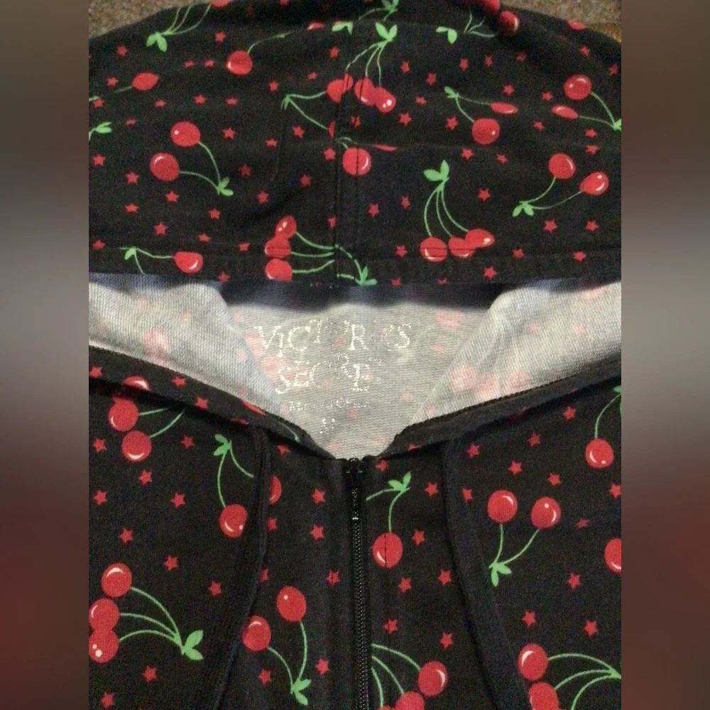 Victoria’s Secret Cherry zippered hoodie. - Picture 5 of 6